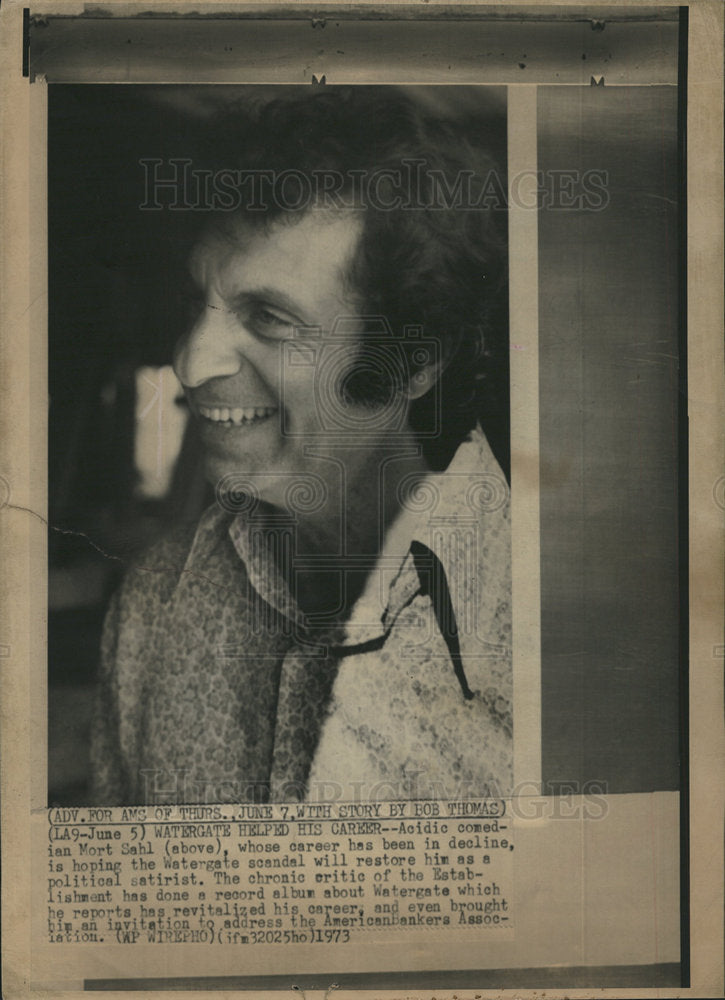 1973 Mort Sahl album satirizes Watergate-Historic Images