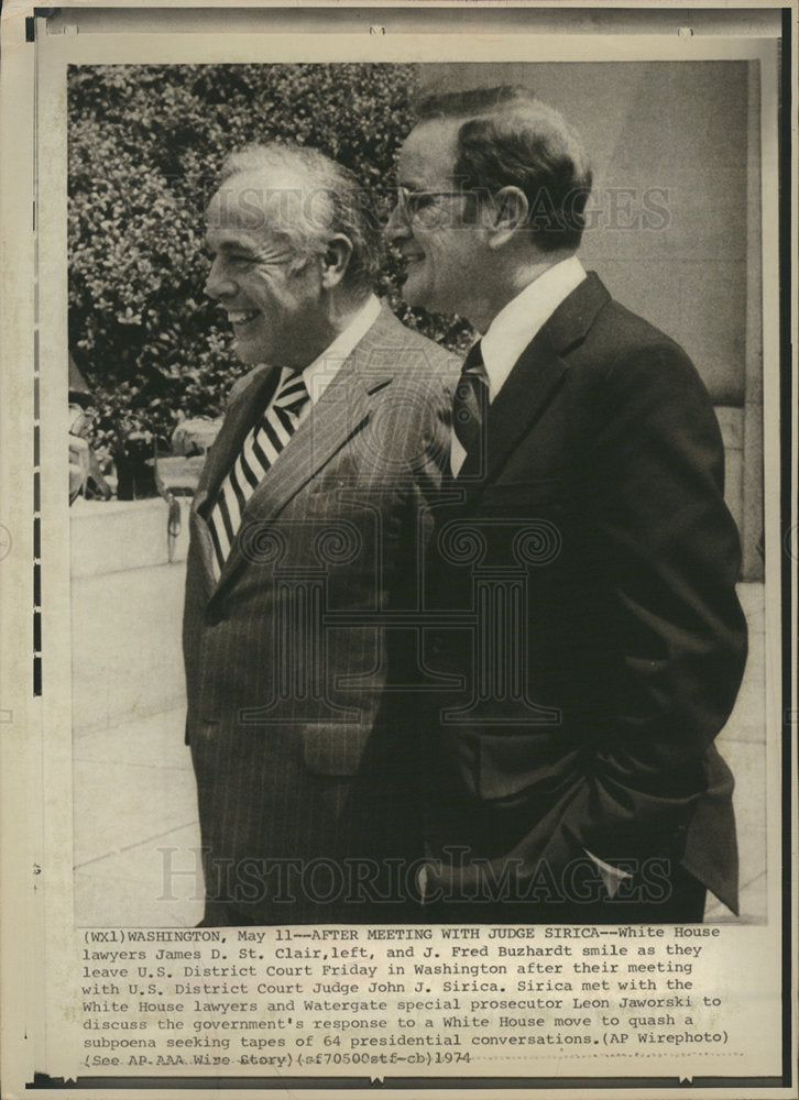 1974 Judge John J. Sirica Watergate-Historic Images