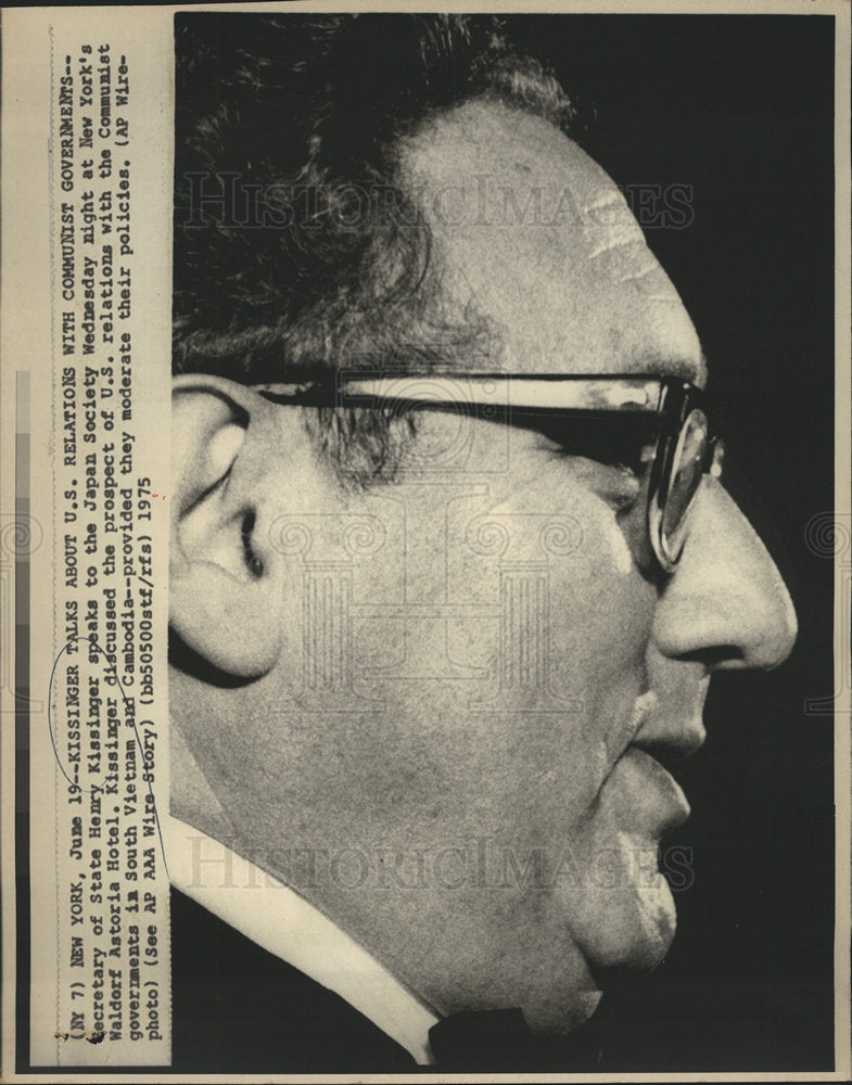 1975 Secretary of State Henry Kissinger-Historic Images