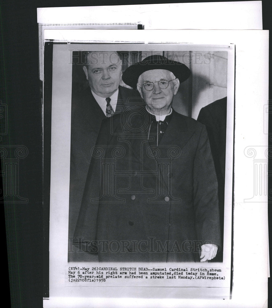 1958 Samuel Cardinal Stritch cardinal rome-Historic Images