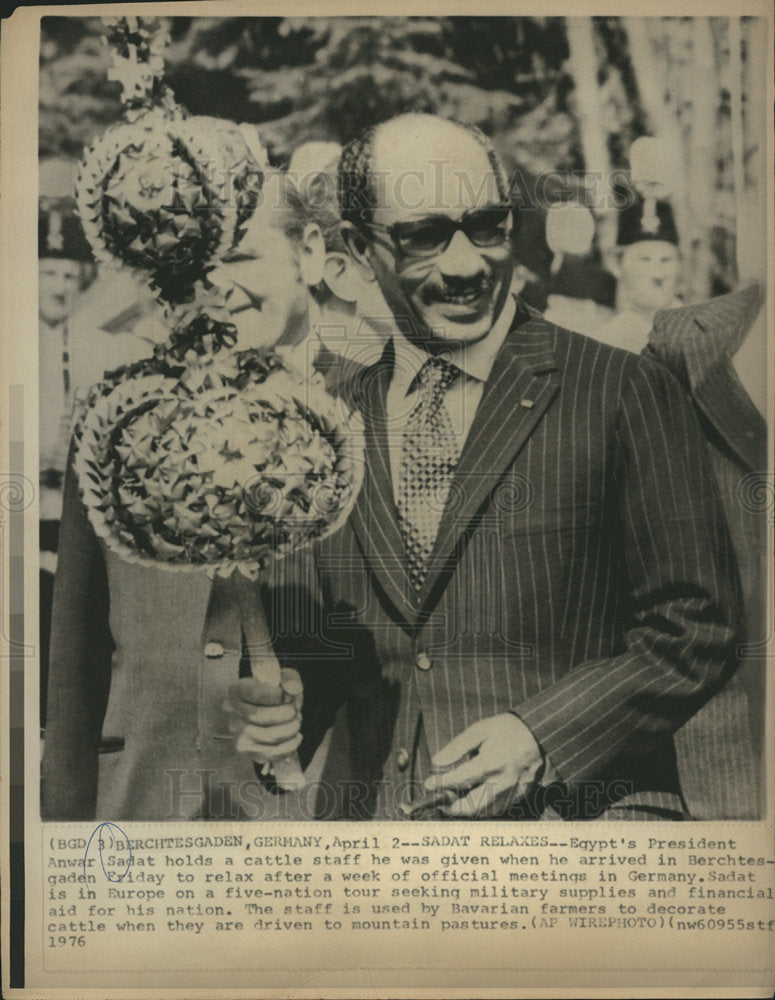 1976 Egypt President Anwar Sadat-Historic Images