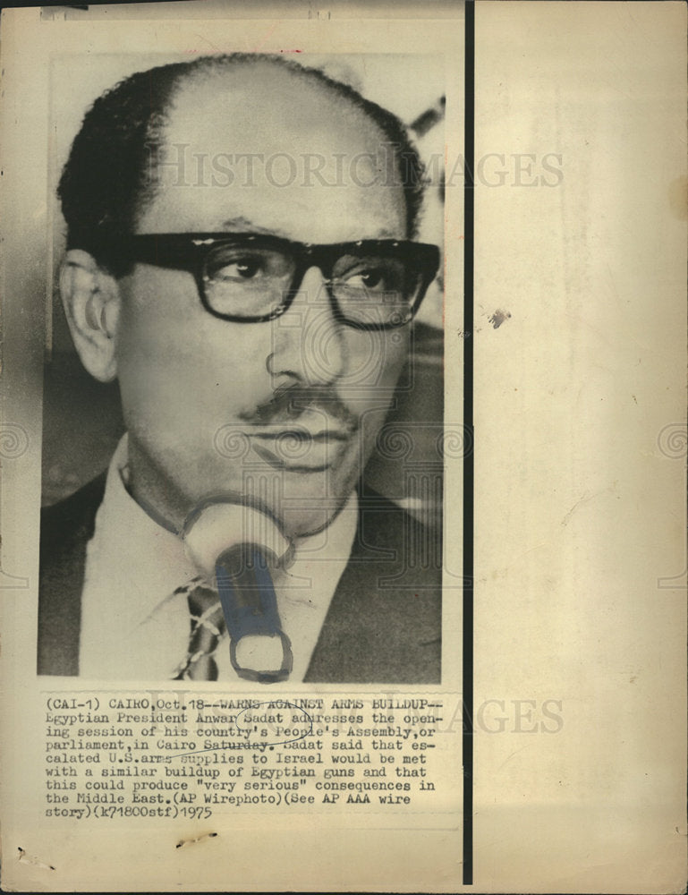 1977 Egypt&#39;s President ANWAR SADAT-Historic Images