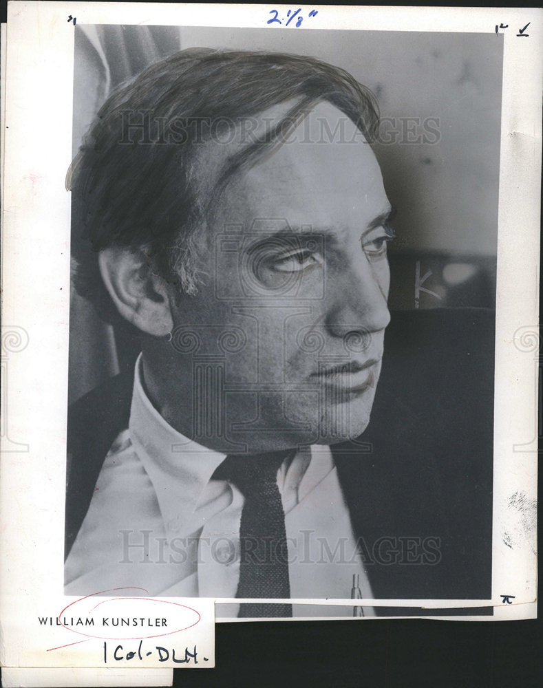 1975 William Kunstler American lawyer.-Historic Images