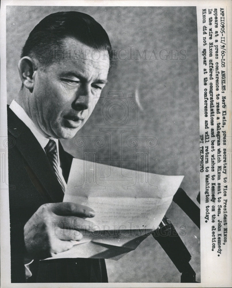 1960 Herb Klein Press Secretary-Historic Images