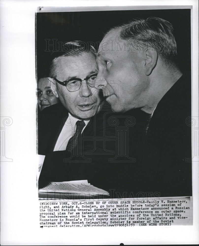 1959 Vasily V. Kuznetsov Arkady A. Sobolev-Historic Images