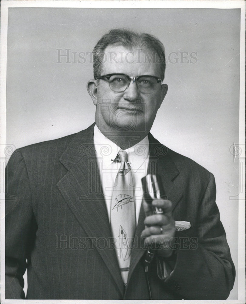 1956 Frank Kirkpatrick radio news analyst-Historic Images