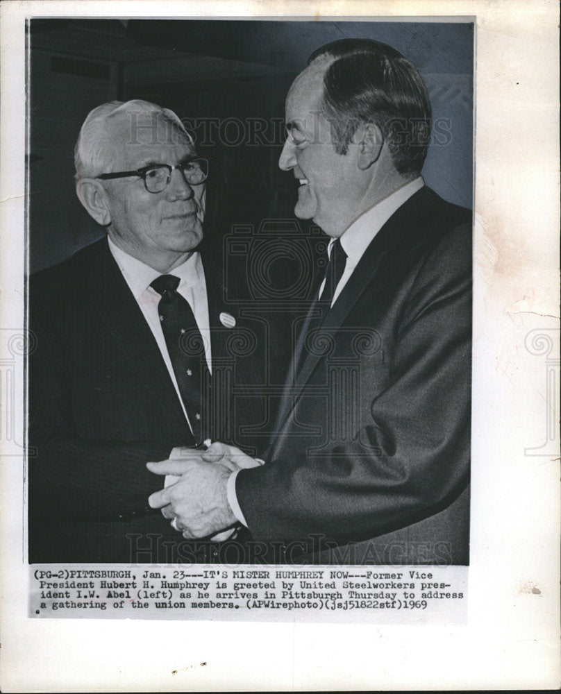 1969 Herbert Hunmphrey United Steelworkers-Historic Images