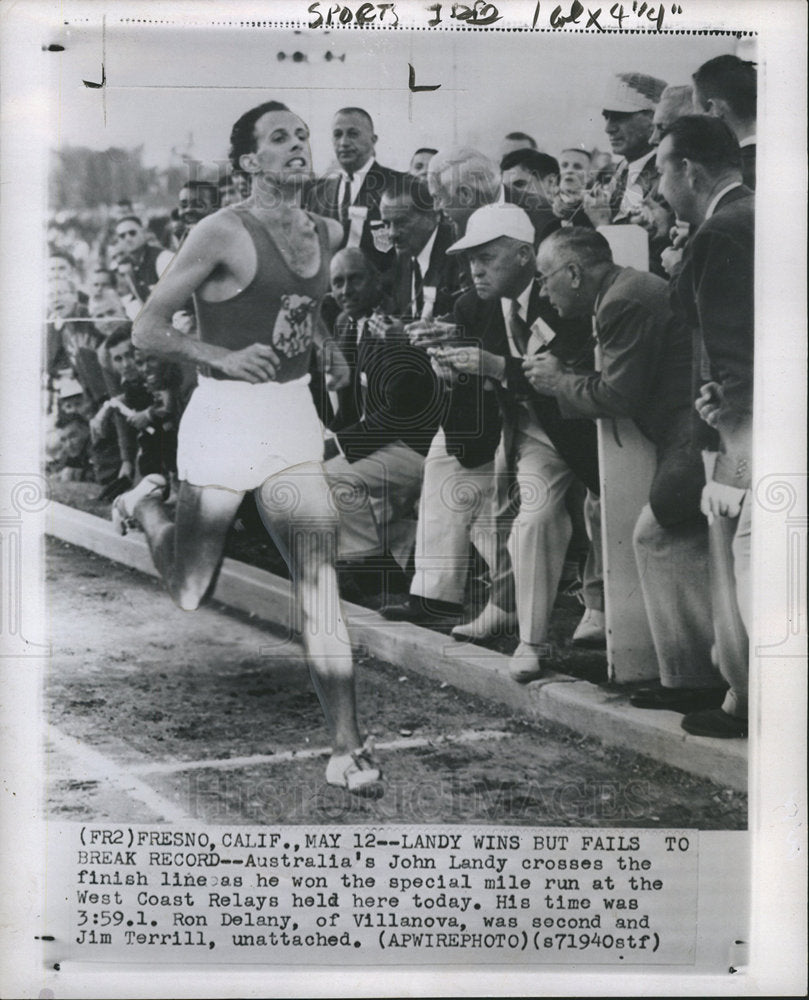 1956 John Landy Runner West Coast Relays-Historic Images