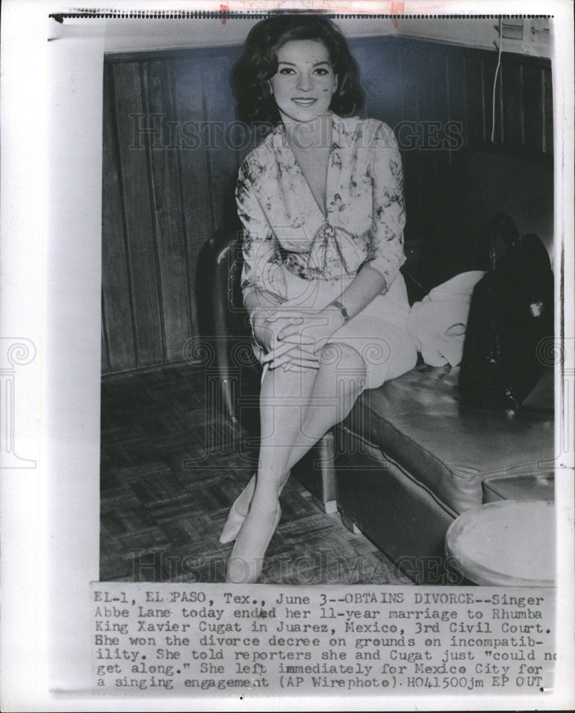 1964 abbe lane Singer dancer actress-Historic Images