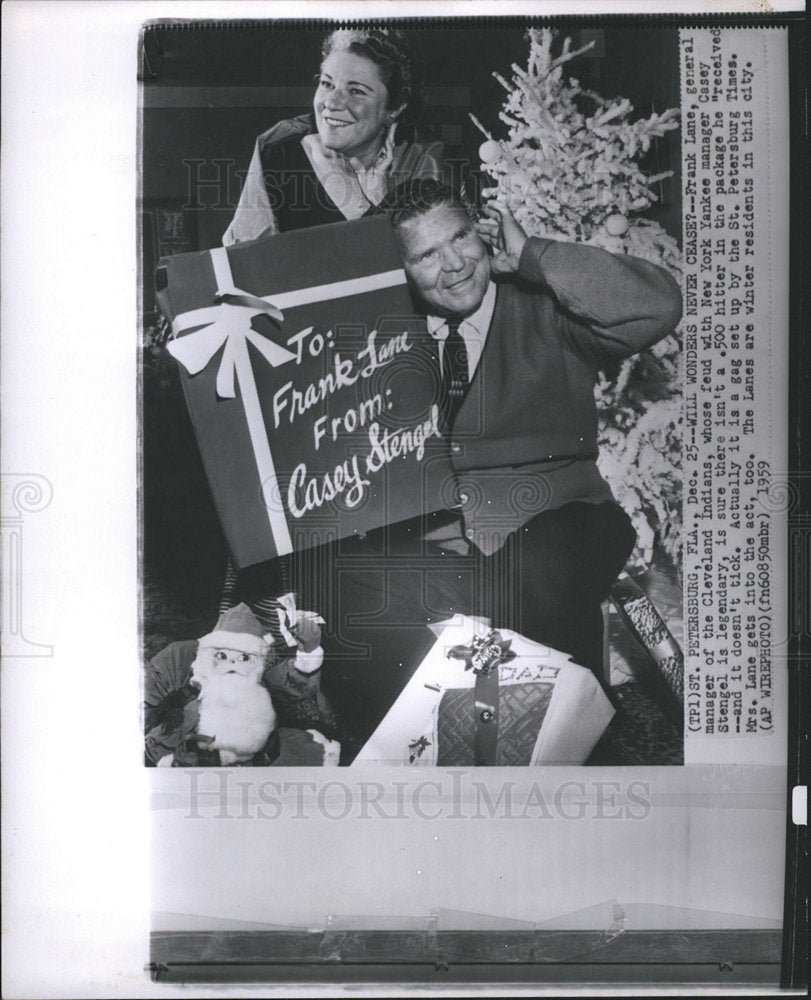 1960 Frank Lane Cleveland Indians Christmas-Historic Images