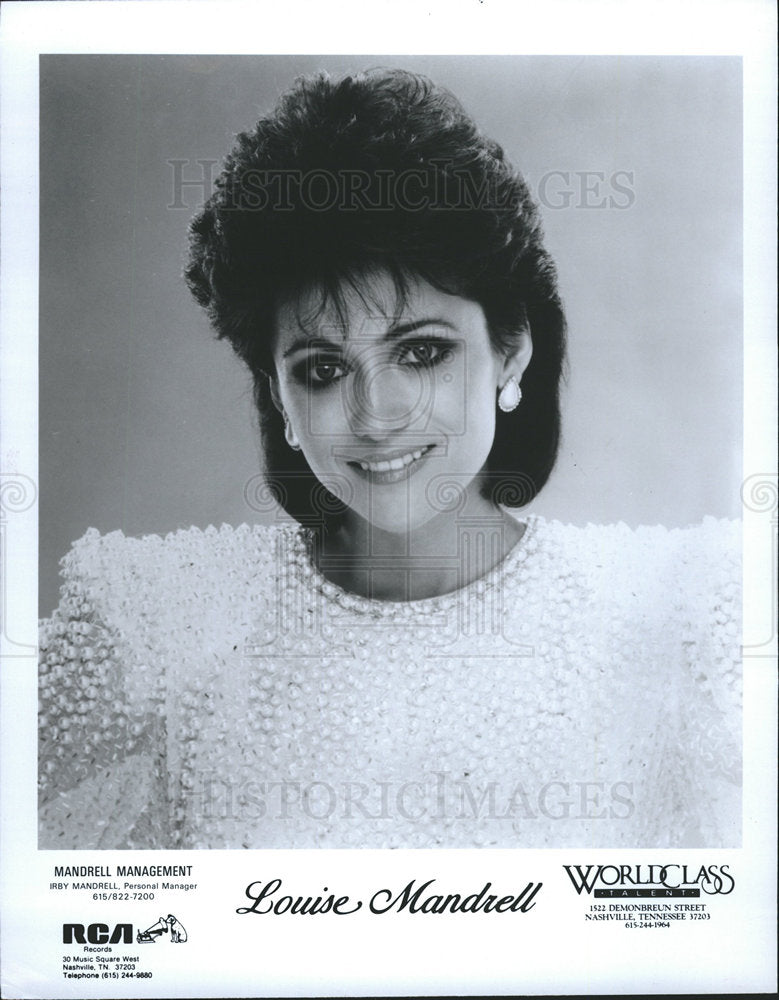 1986 Louise Mandrell country music singer-Historic Images