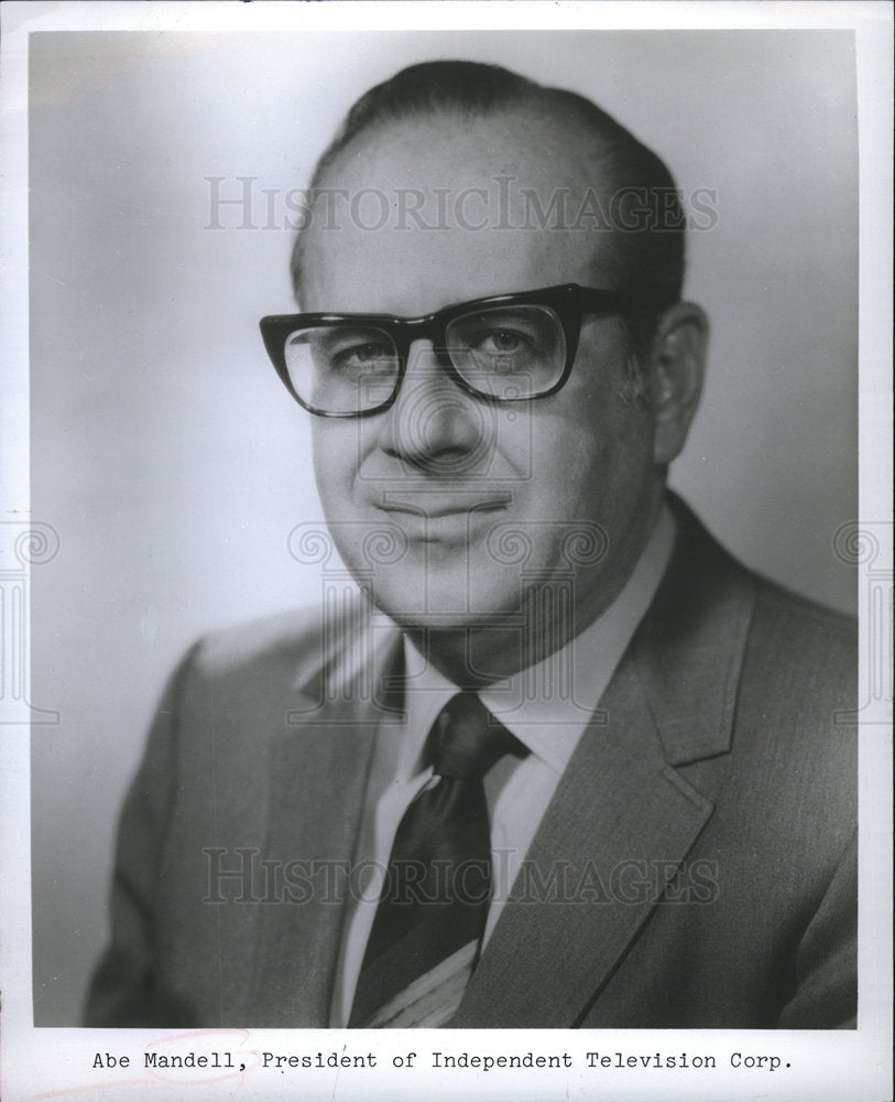 1969 Abe Mandell Television Executive-Historic Images