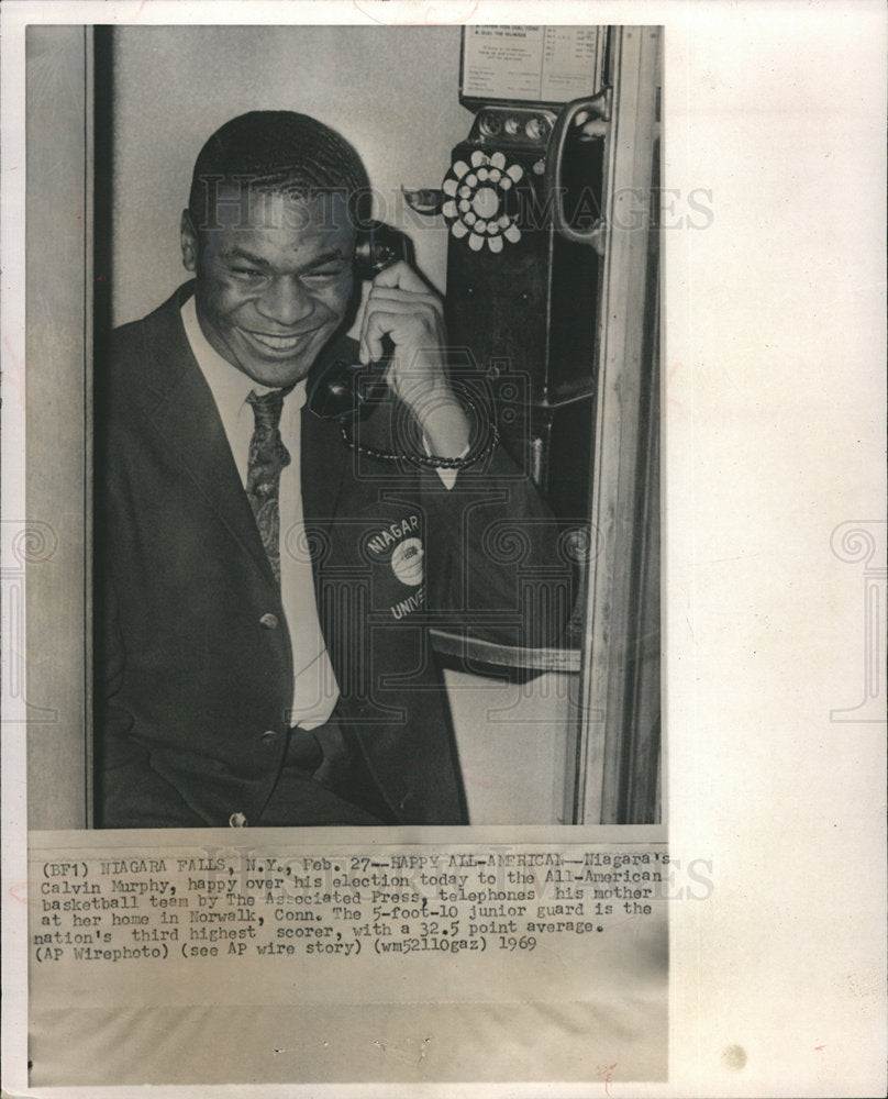 1968 Calvin Murphy All American Basketball-Historic Images