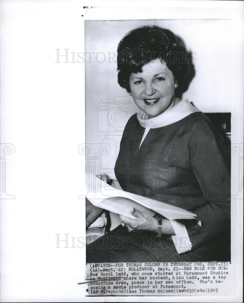 1965 Sue Carol Ladd agent producer actress-Historic Images