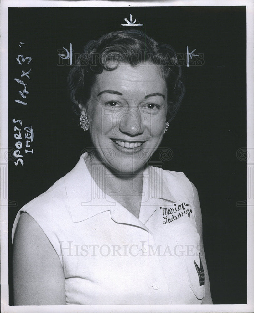 1957 Marion Ladewig American ten Pin bowler-Historic Images