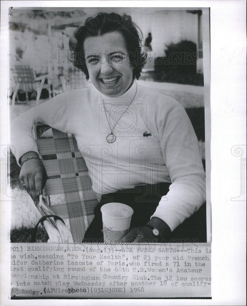 1968 Catherine Lacoste womens golf 68th-Historic Images