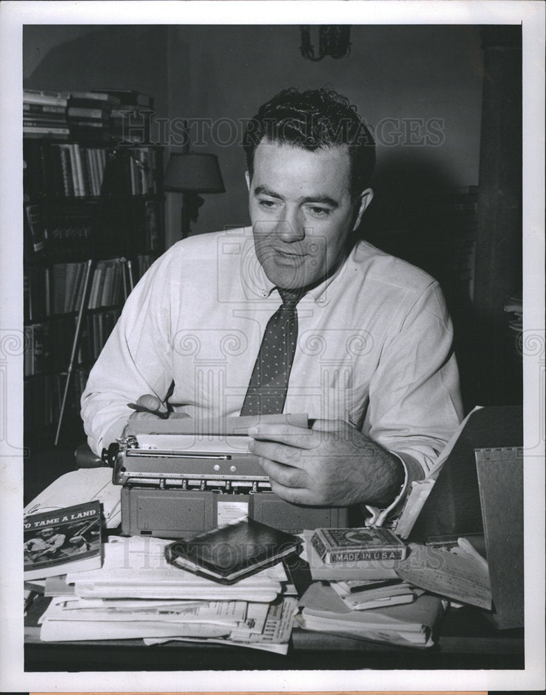 1956 LOUIS L'AMOUR author Hollywood home-Historic Images