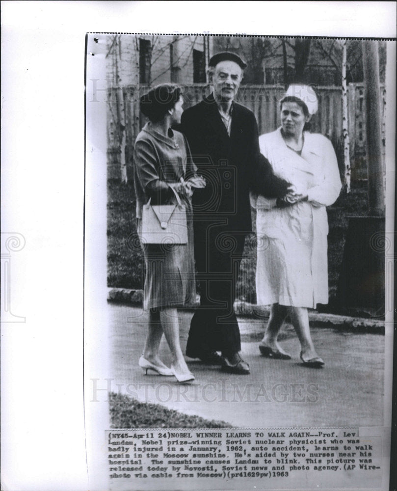 1963 Lev Landau Nobel prize winner-Historic Images