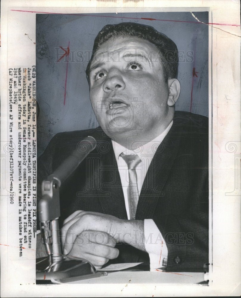 1960 Jacob Jake LaMotta Middlewieght Boxer-Historic Images