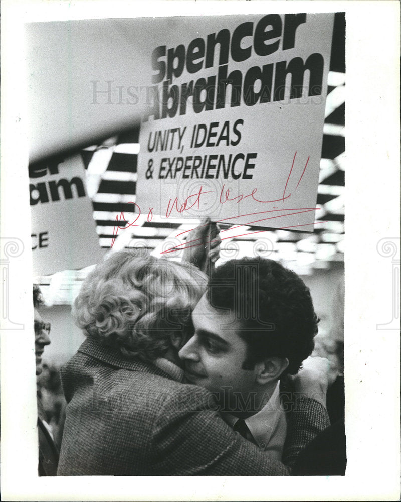 1983 Spencer Abraham hug GOP chairmanship-Historic Images