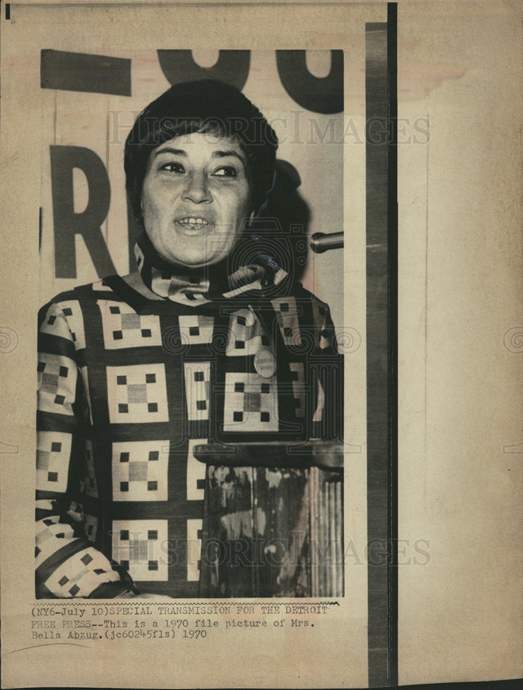 1970 Bella Abzug women's movement leader-Historic Images