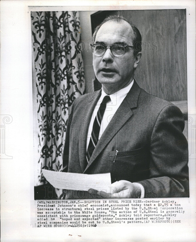 1987 Gardner Ackley  economist diplomat-Historic Images