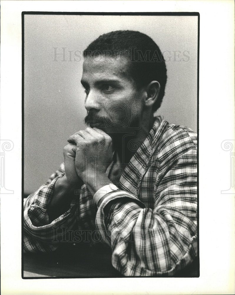 1990 Rene Acuna Hunger Strike Prison Inmate-Historic Images