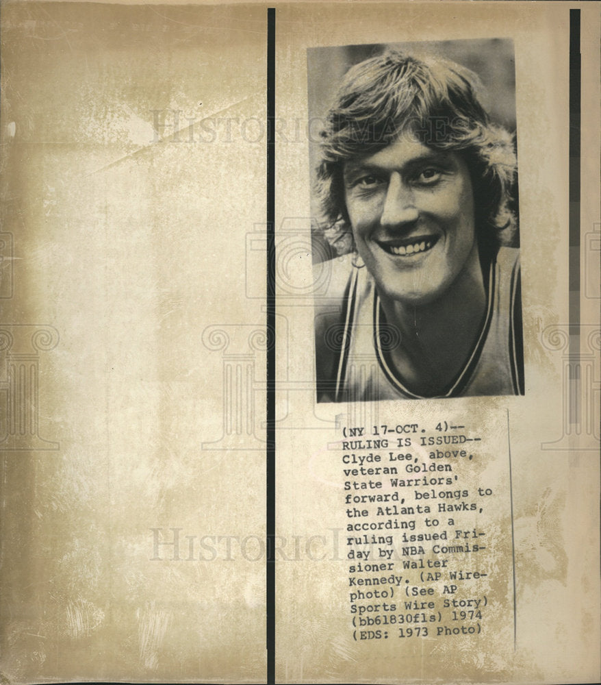 1974 Clyde Lee Atlanta Hawks-Historic Images