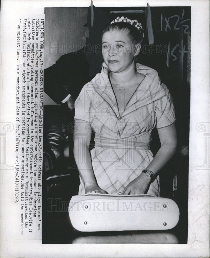 1955 Madeline Lee 2nd Red Scare blacklist-Historic Images