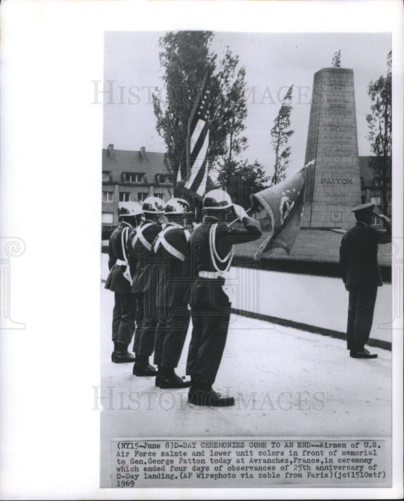 1969 Patton Memorial 25th Anniversary D-Day-Historic Images