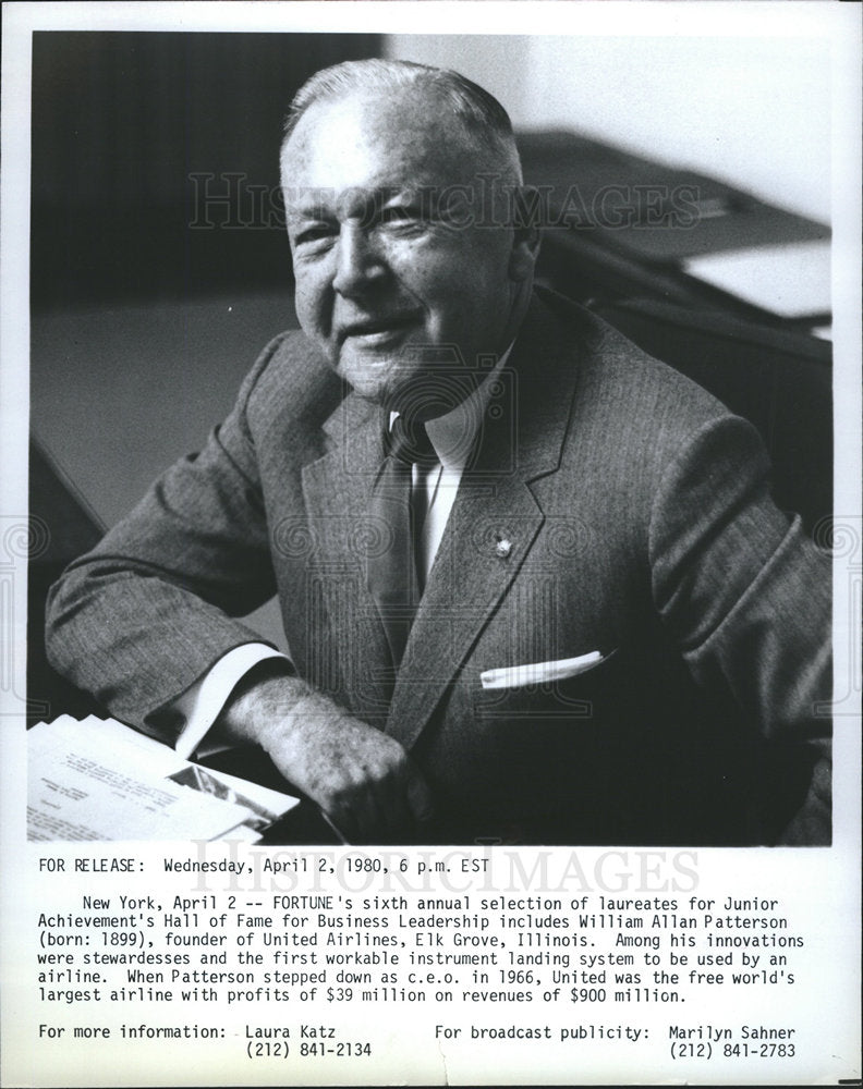1980 WILLIAM ALLAN PATTERSON businessman-Historic Images