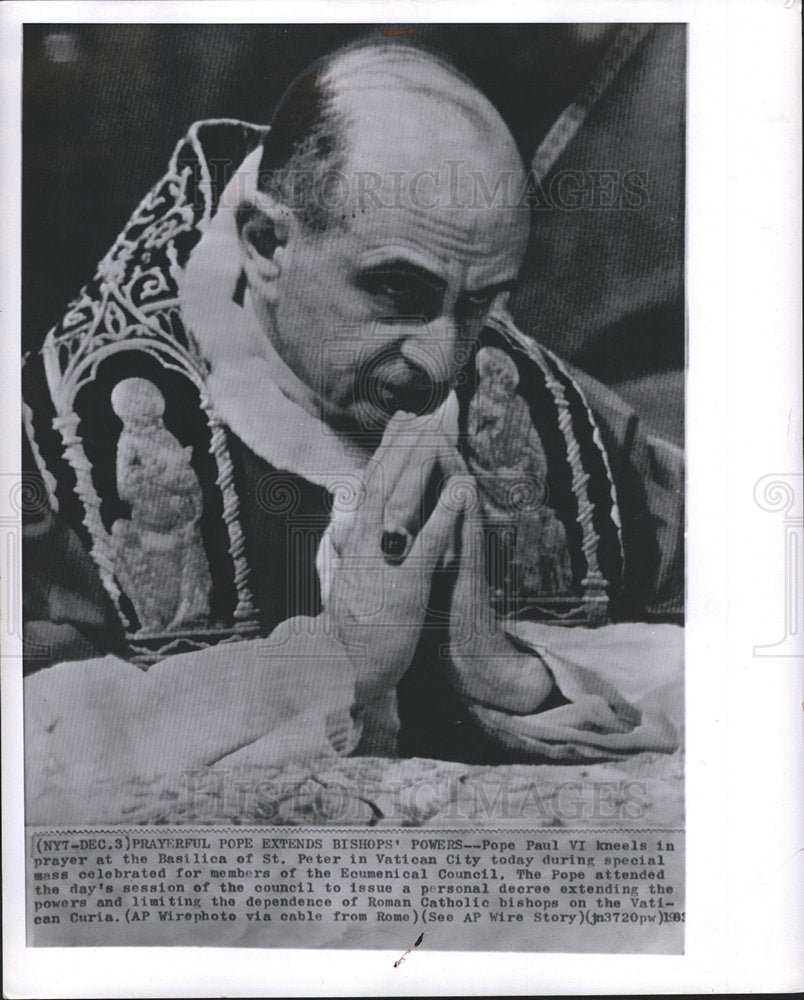 1963 Pope Paul VI Basilica Vatican City-Historic Images