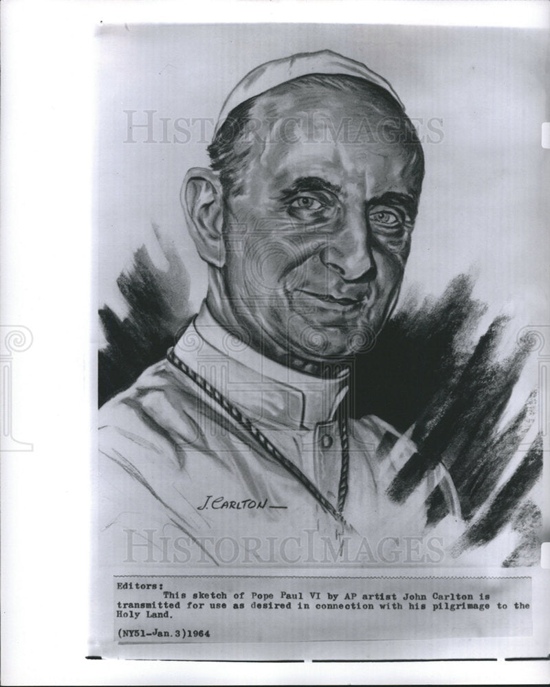 1964 pope-vi catholic-church  Vatican-City-Historic Images