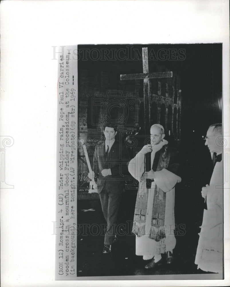 1969 Pope Paul VI Good Friday Colosseum-Historic Images