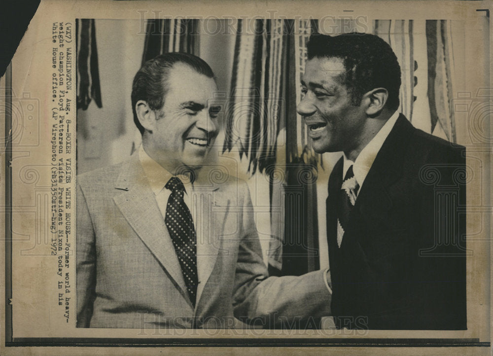 1972 Floyd Patterson boxer Richard M. Nixon-Historic Images