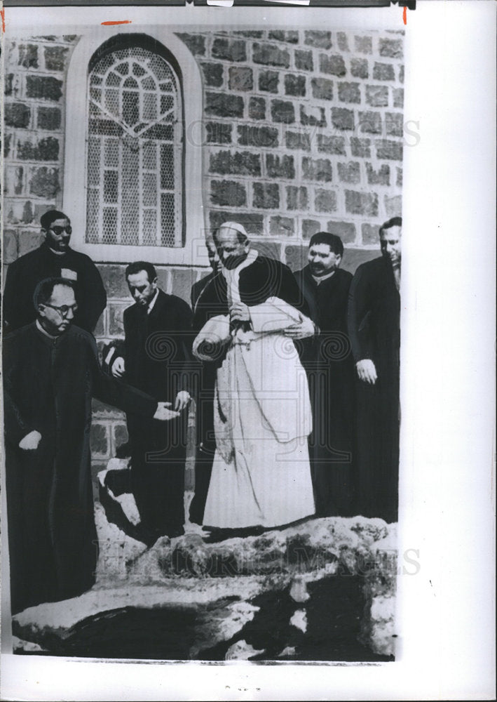 1964 Pope Paul Tabgha Israel Sen. Galilee-Historic Images