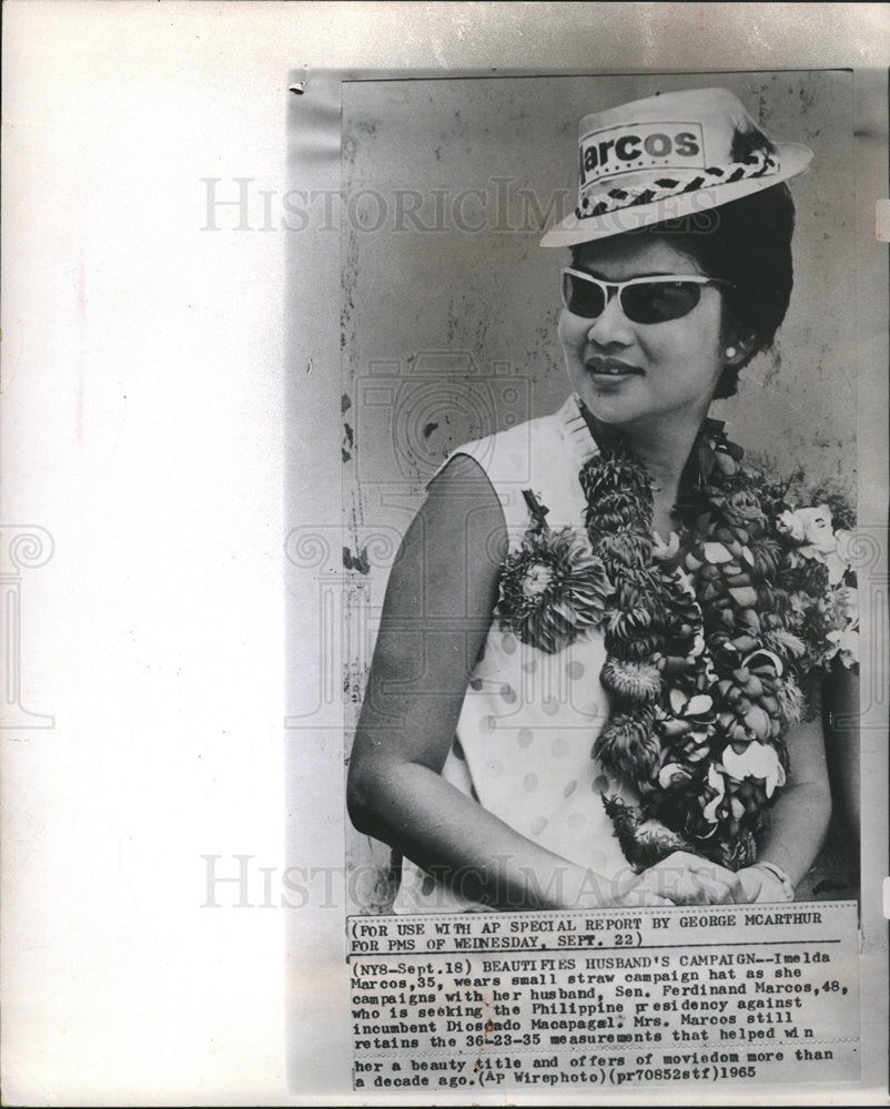 1965 Imelda Marcos Ferdinand Marcos Beauty-Historic Images