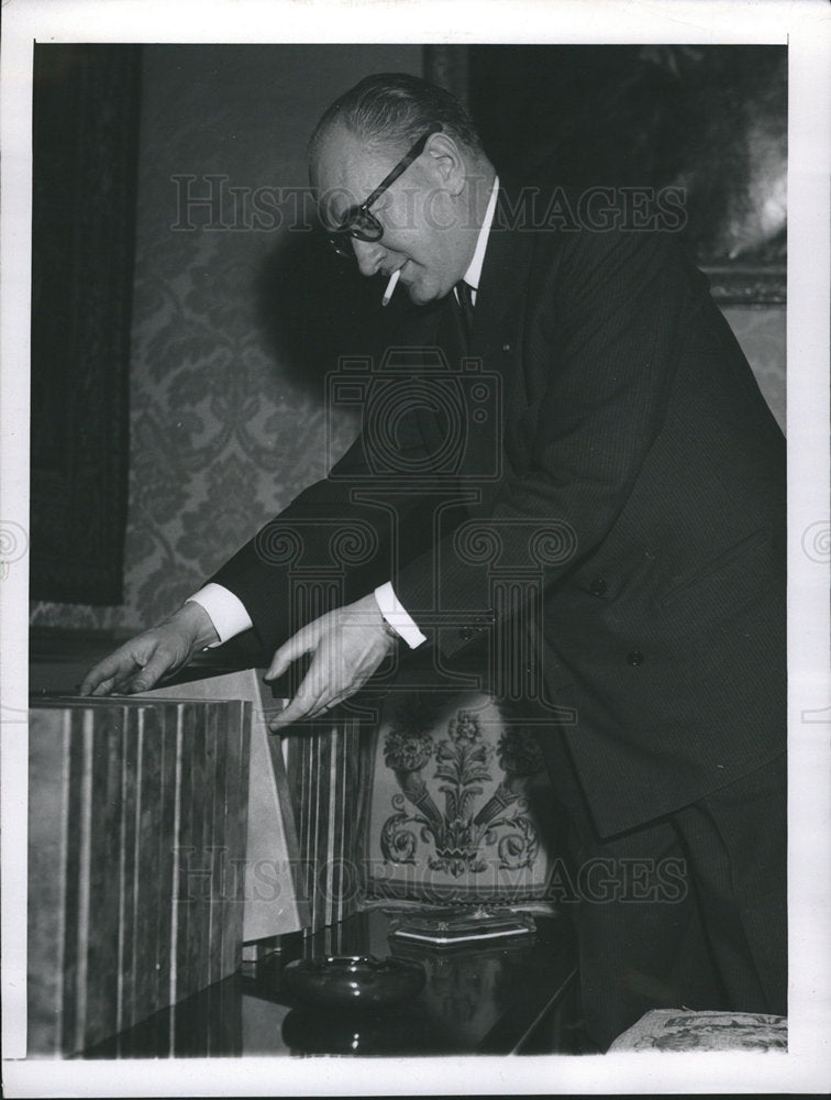 1957 Durable French Premier Guy Mollet-Historic Images