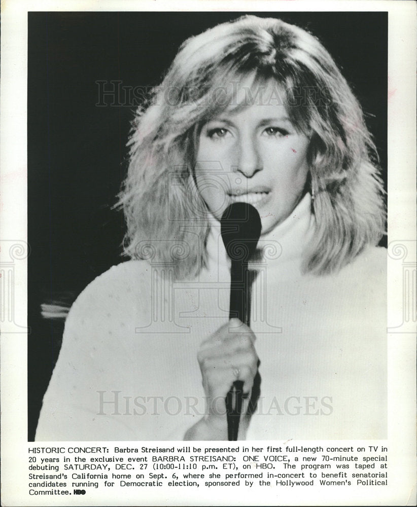 1986 Barbra Streisand Singer One Voice-Historic Images