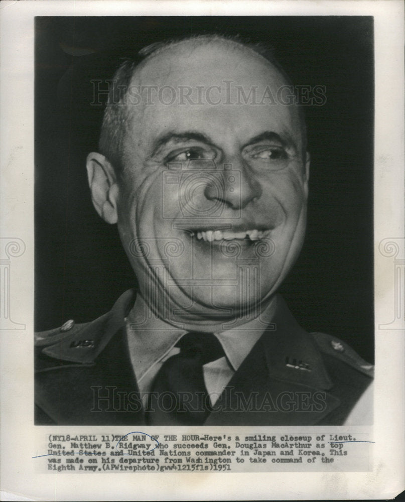 1951 Matthew Bunker Ridgway Army General-Historic Images