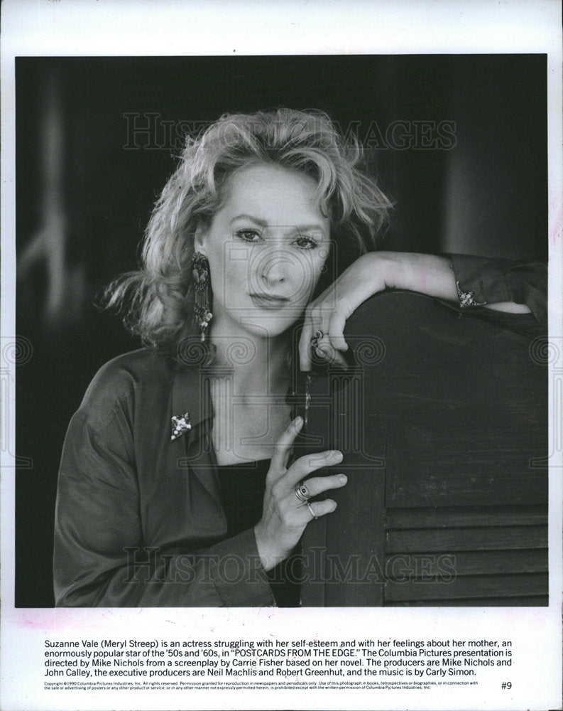 1990 Suzanne Vale Streep POSTCARDS FROM THE-Historic Images