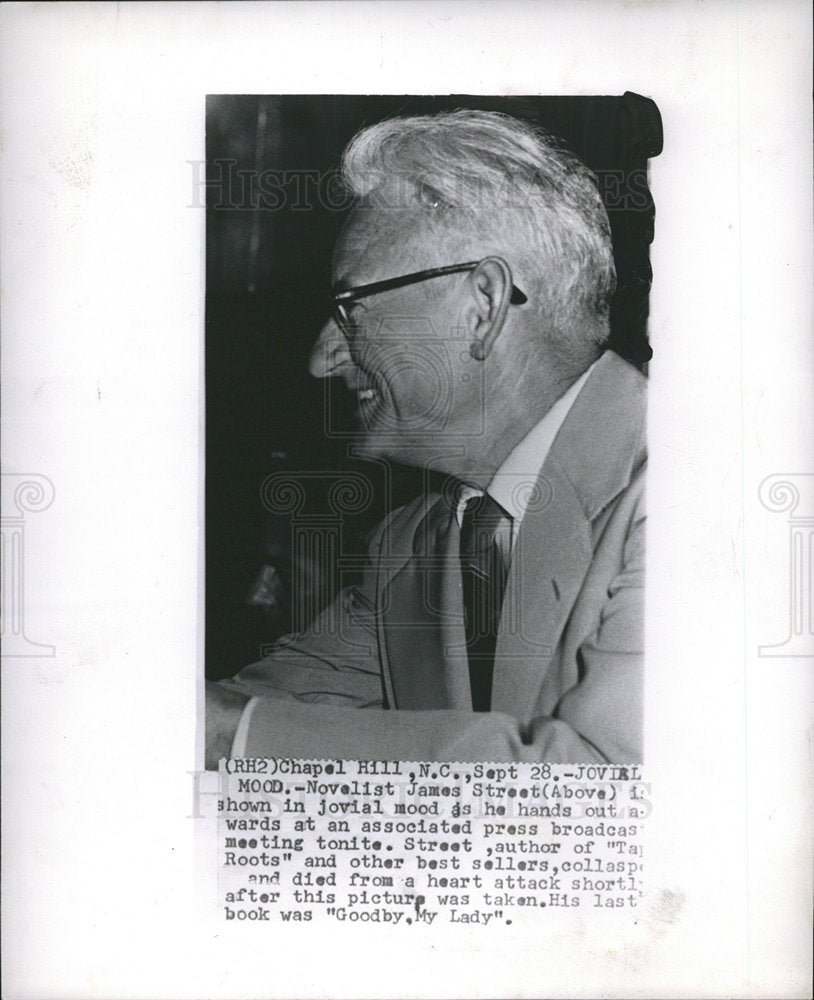 1954 James Howell Street journalist writer-Historic Images