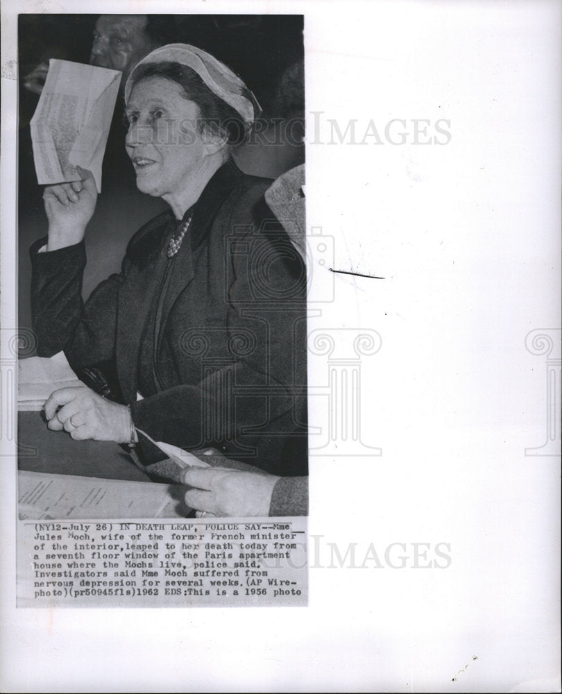 1956 Jules Moch Elaine Picard Politician-Historic Images