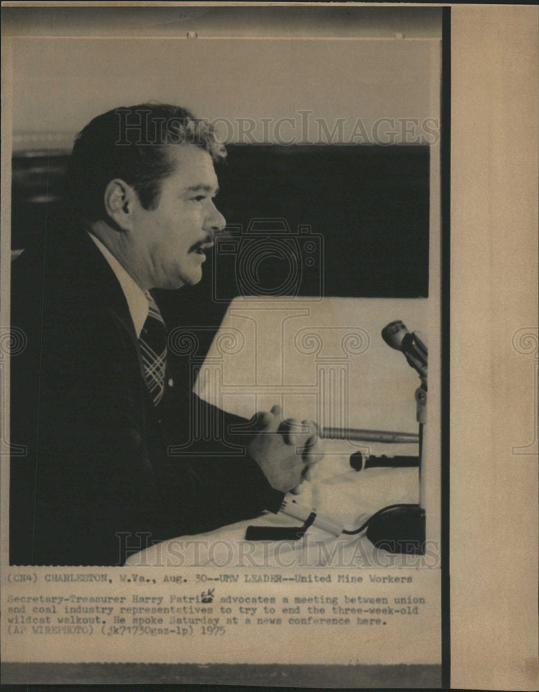 1975 Harry patrick secretary of united mine-Historic Images