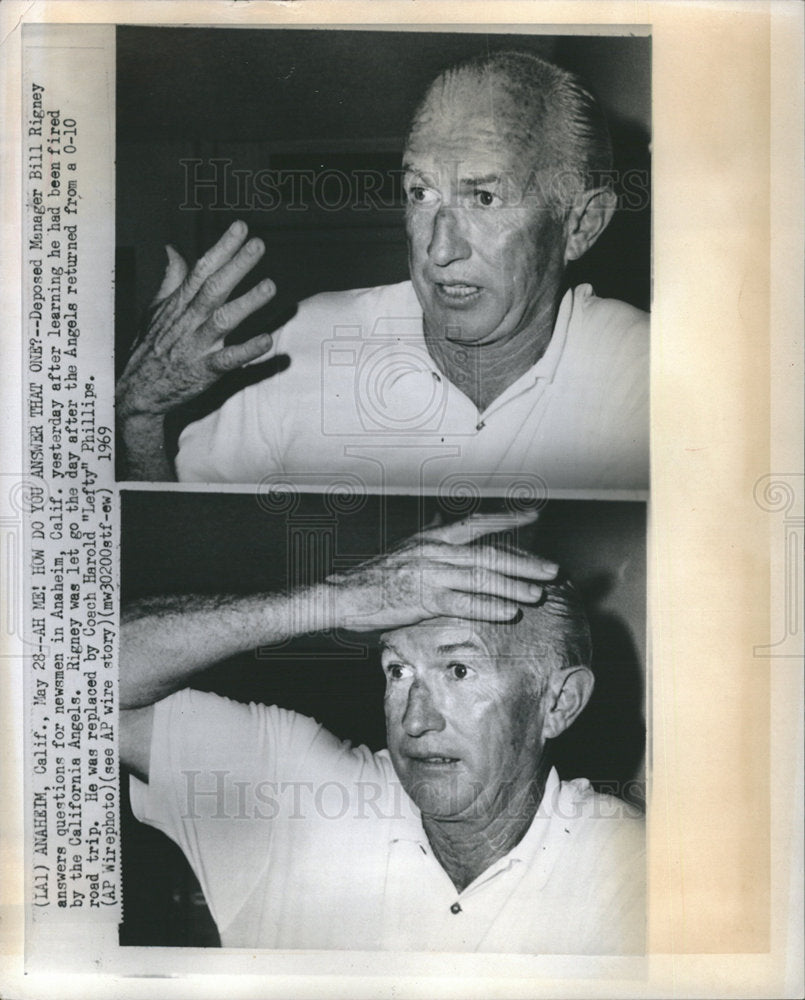 1969 Bill Rigney answers questions-Historic Images