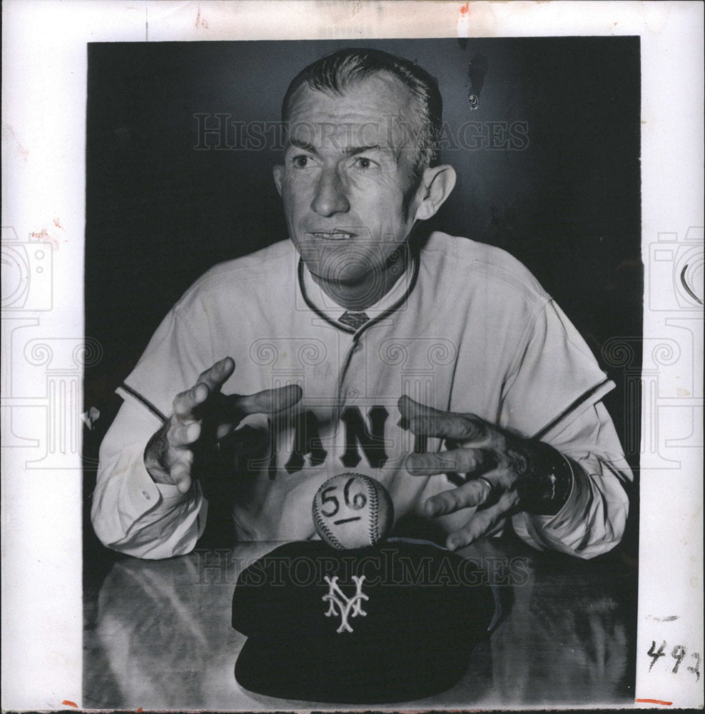 1955 Bill Rigney Giants Baseball-Historic Images