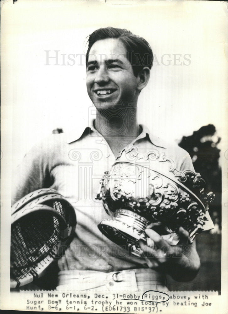 1938 Bobby Riggs Sugar Bowl tennis win-Historic Images