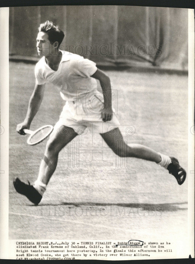 1938 Bobby Riggs tennis tournament finalist-Historic Images