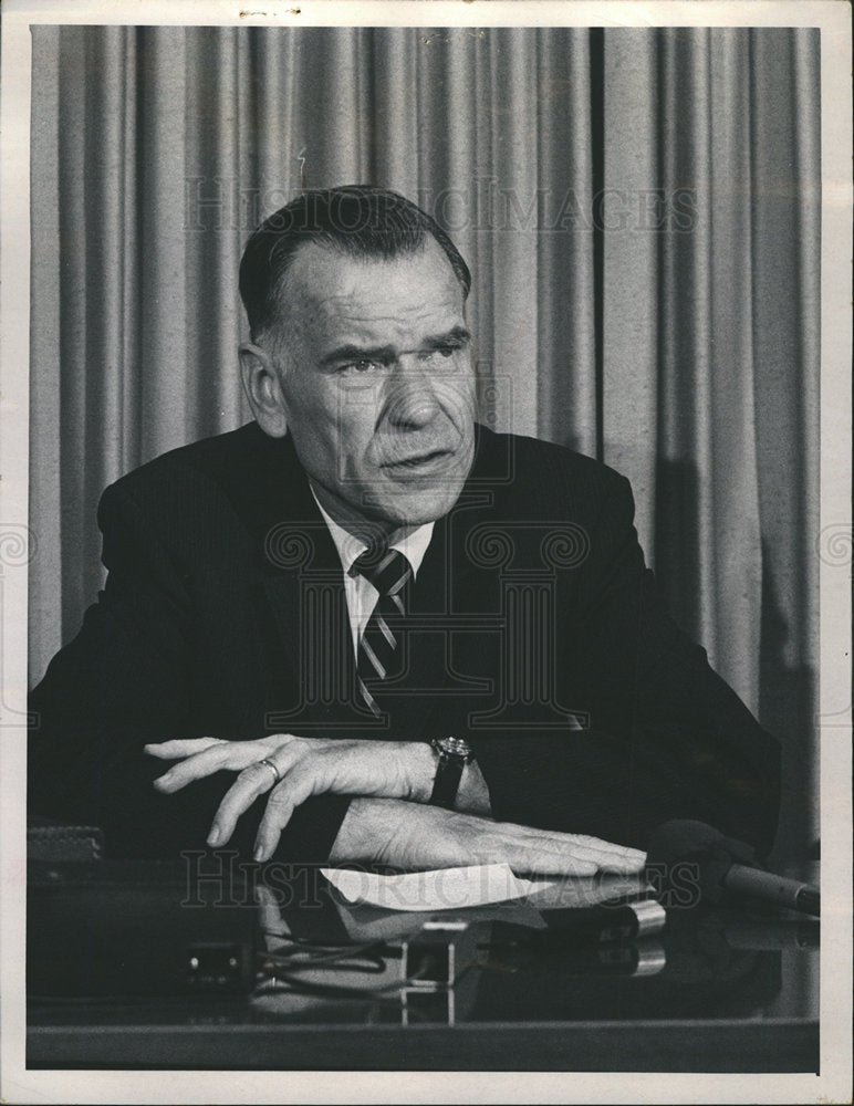 1970 Robert White President KSU press-Historic Images