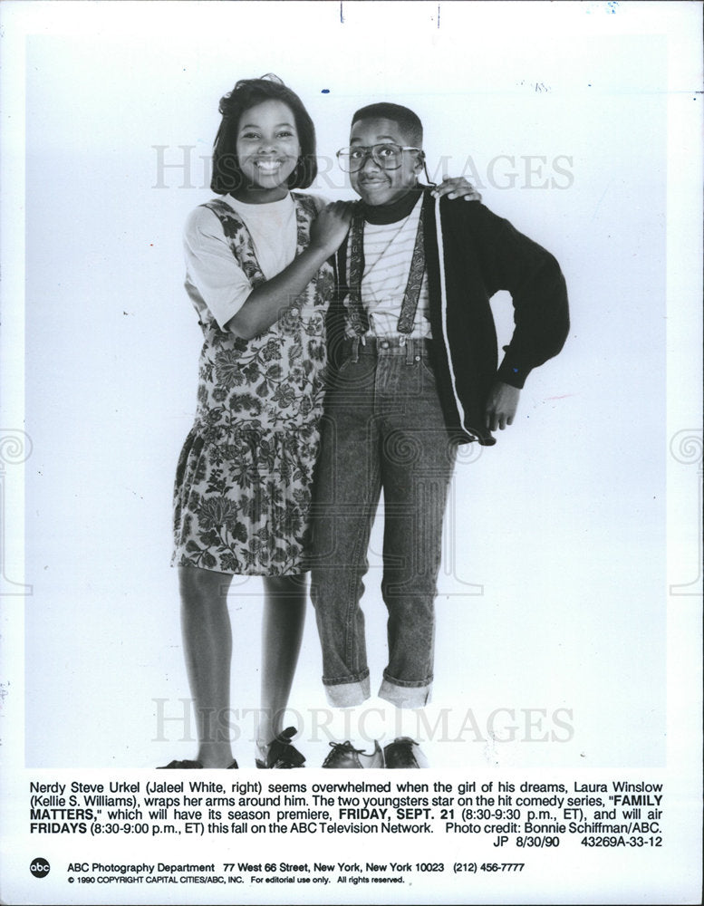 1991 JALEEL WHITE actor Family Matters-Historic Images